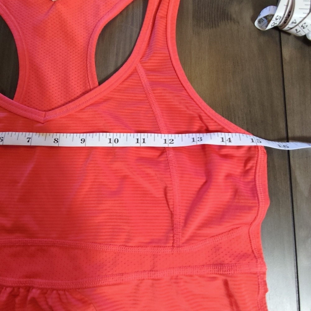 LUCY Women’s Activewear Tank in Coral Size Small Racerback Drawstring Medium - Picture 11 of 12